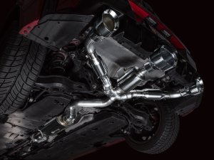 Toyota GR Corolla Performance Exhaust - AWE Tuning - Cat Back Touring Edition - Chrome Silver - `23-`24